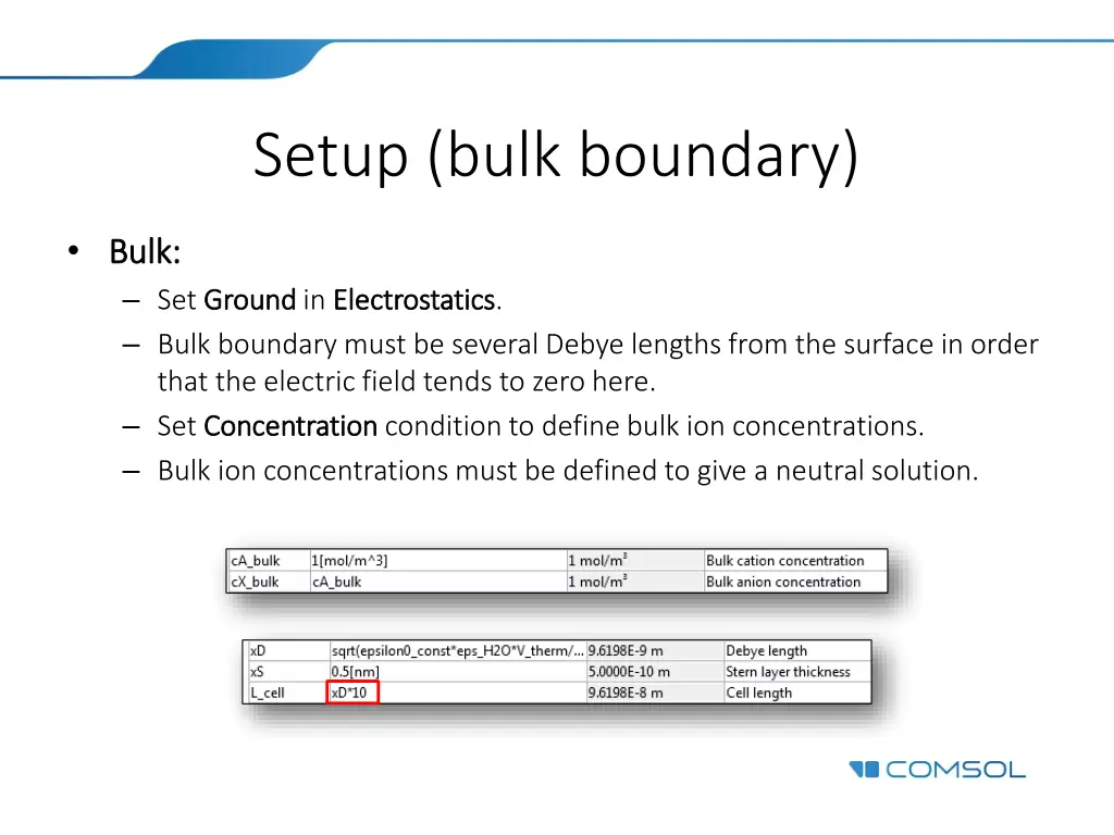 setup bulk boundary