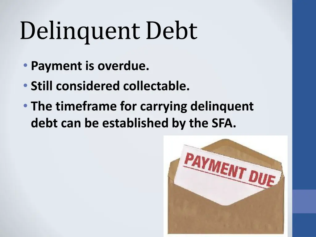 delinquent debt