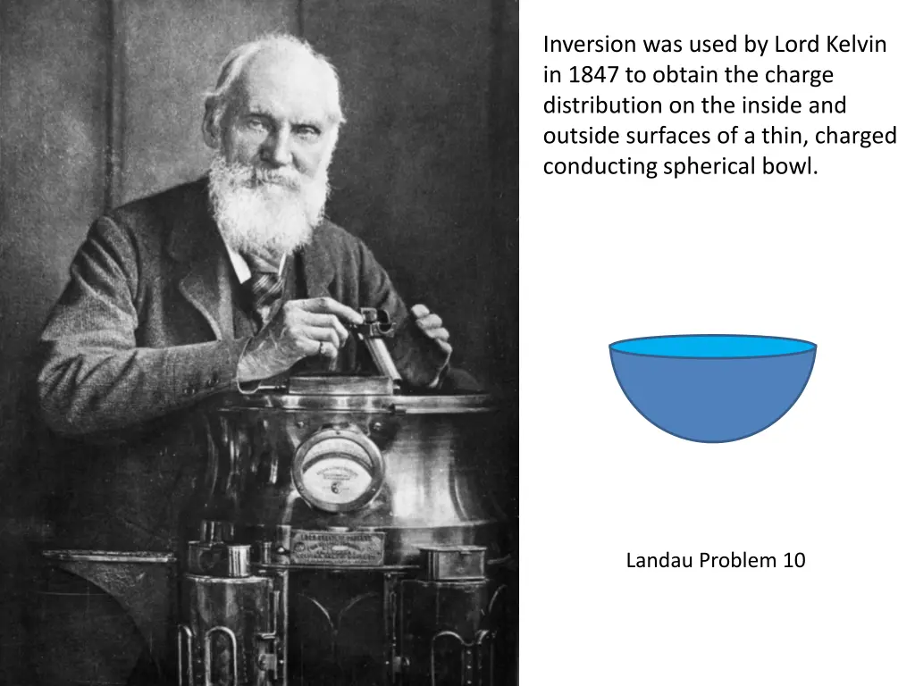 inversion was used by lord kelvin in 1847