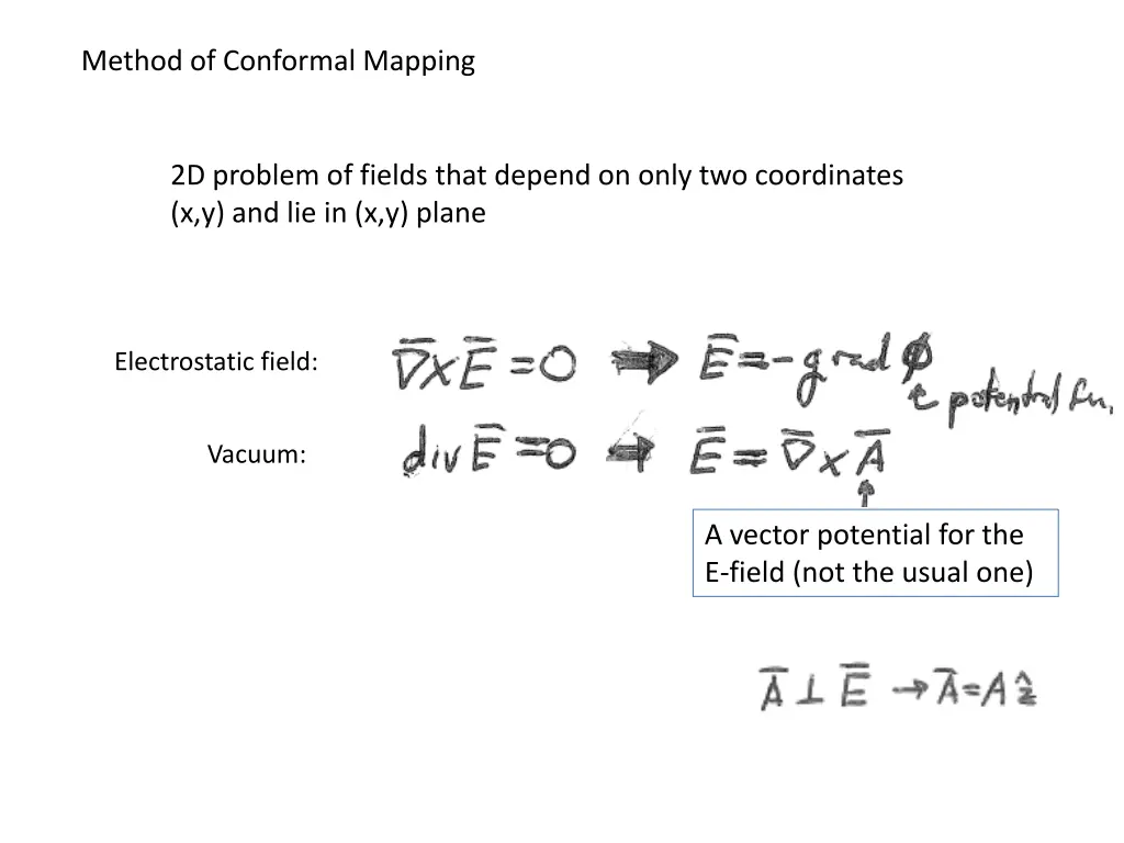 method of conformal mapping