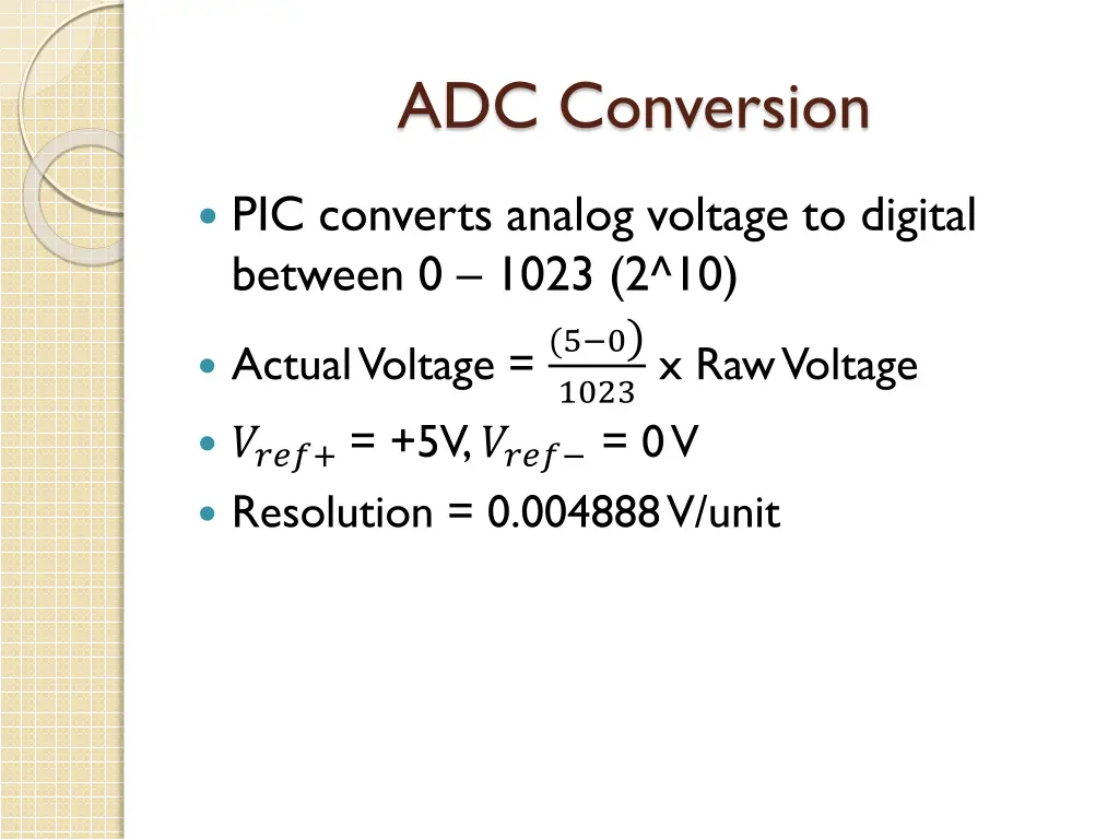 adc conversion