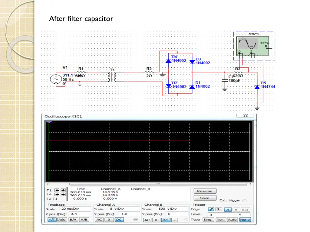 after filter capacitor