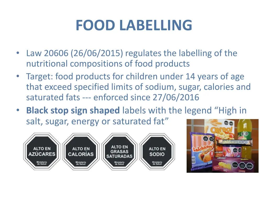 food labelling