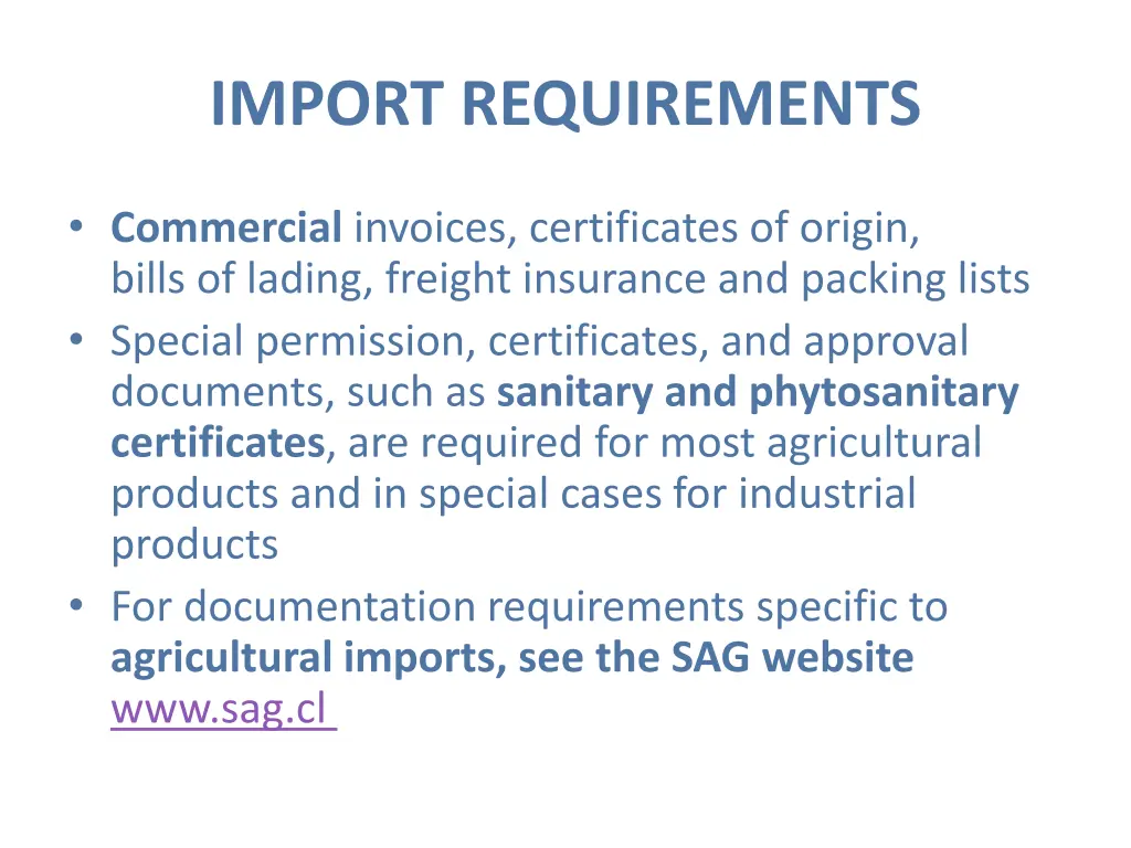 import requirements