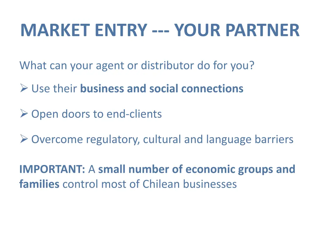 market entry your partner