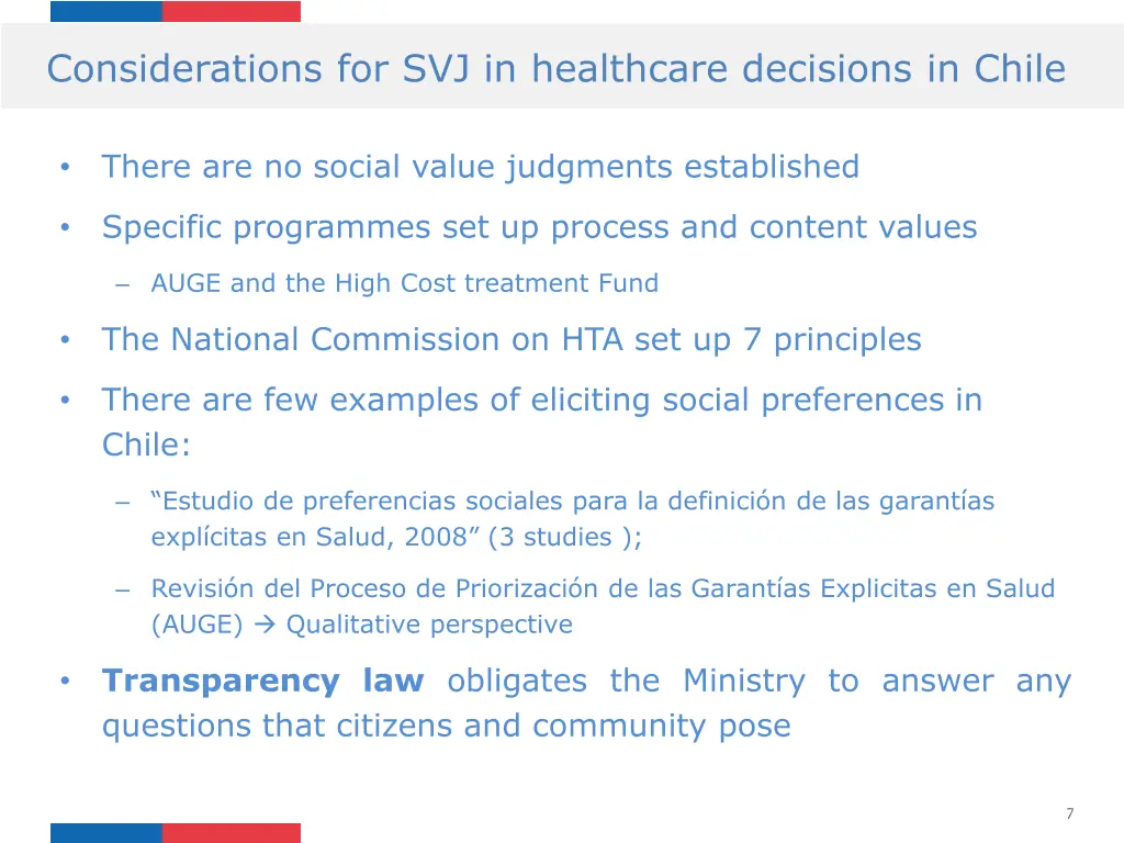 considerations for svj in healthcare decisions