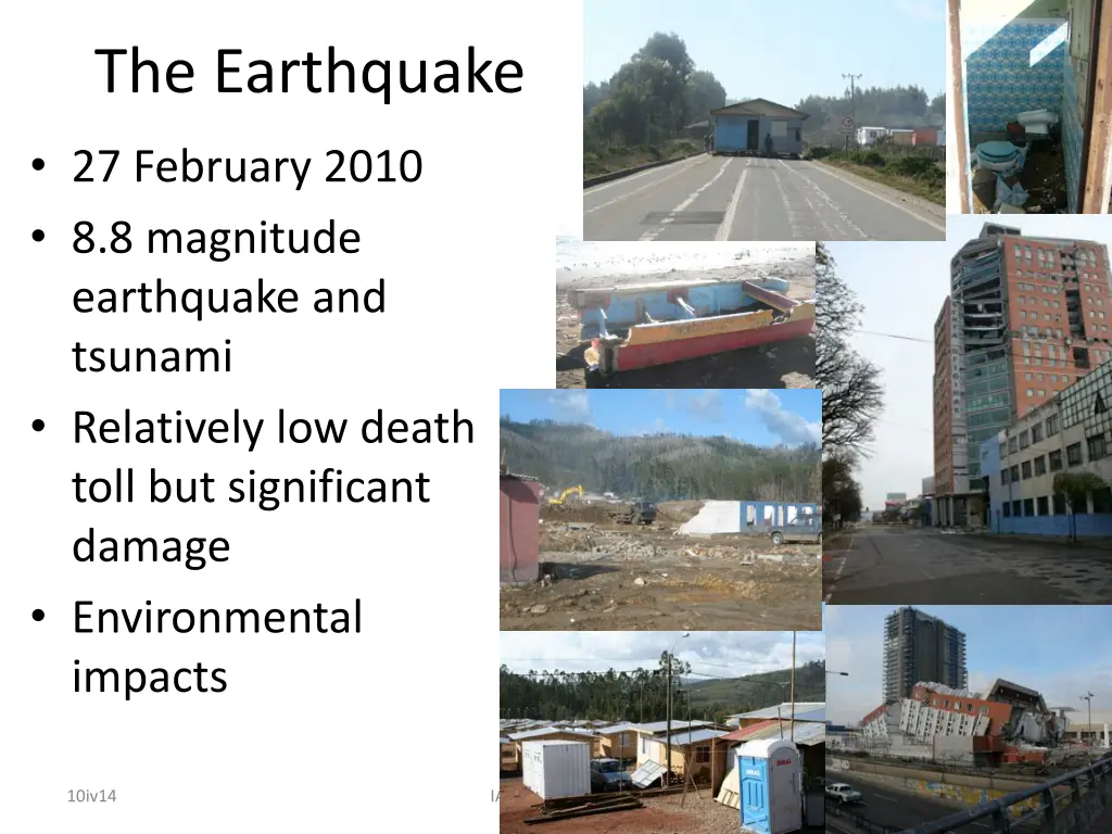 the earthquake