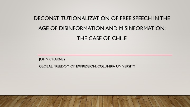 deconstitutionalization of free speech in the