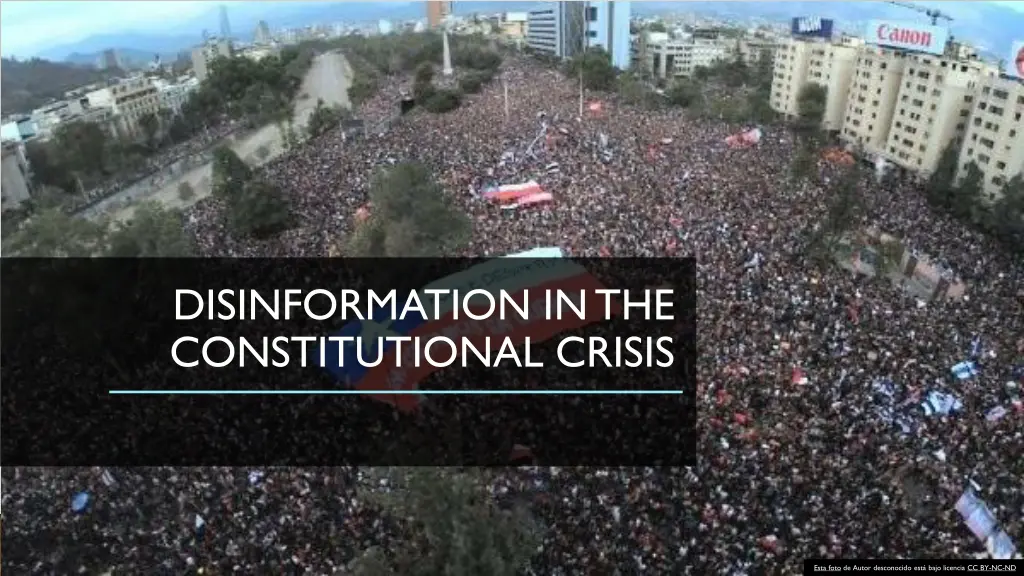 disinformation in the constitutional crisis