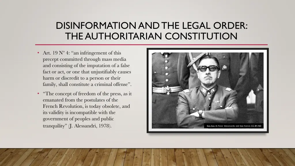 disinformationand the legal order 1