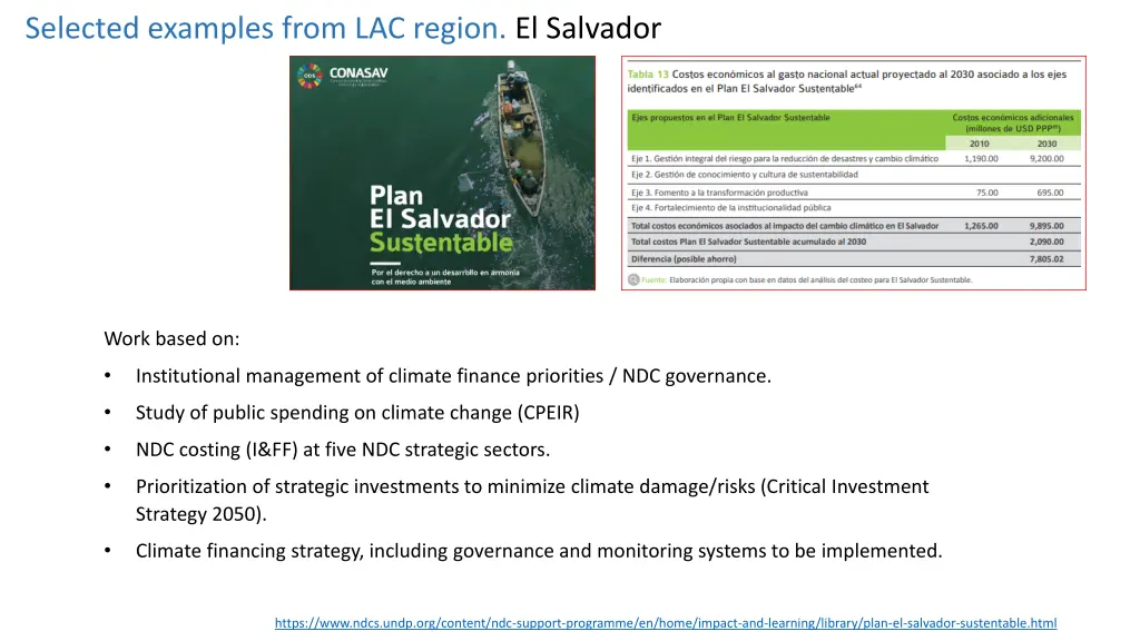 selected examples from lac region el salvador