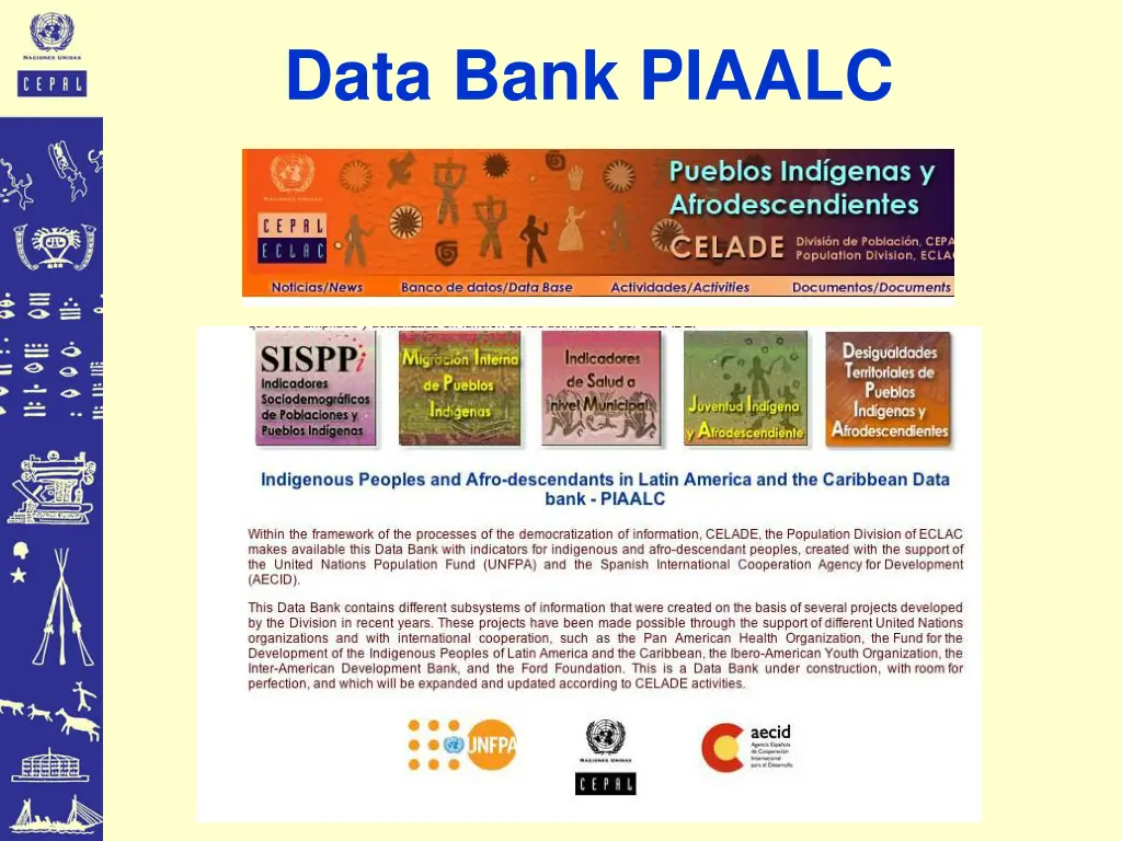 data bank piaalc