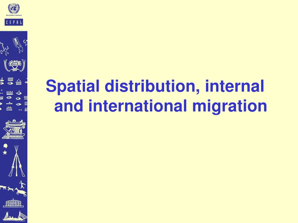 spatial distribution internal and international