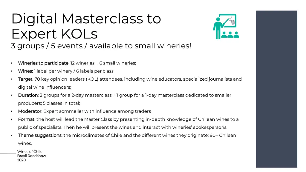 digital masterclass to expert kols 3 groups