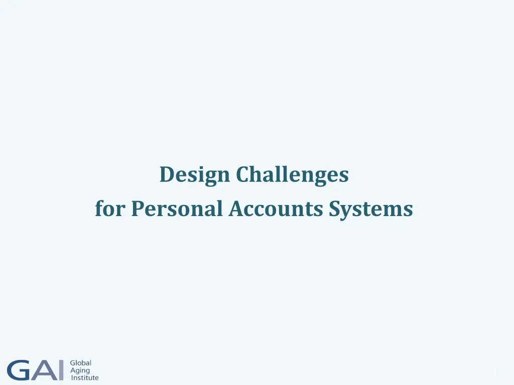 design challenges for personal accounts systems