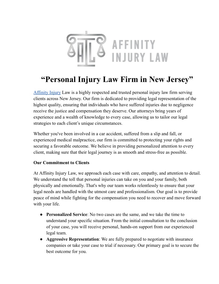 personal injury law firm in new jersey