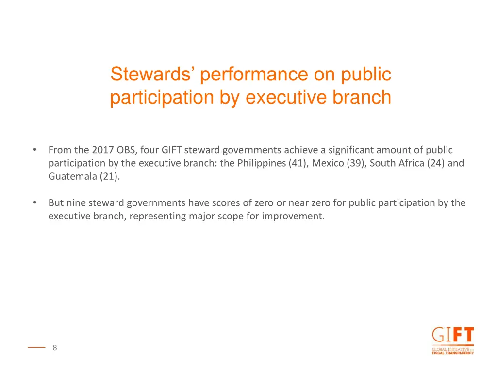 stewards performance on public participation