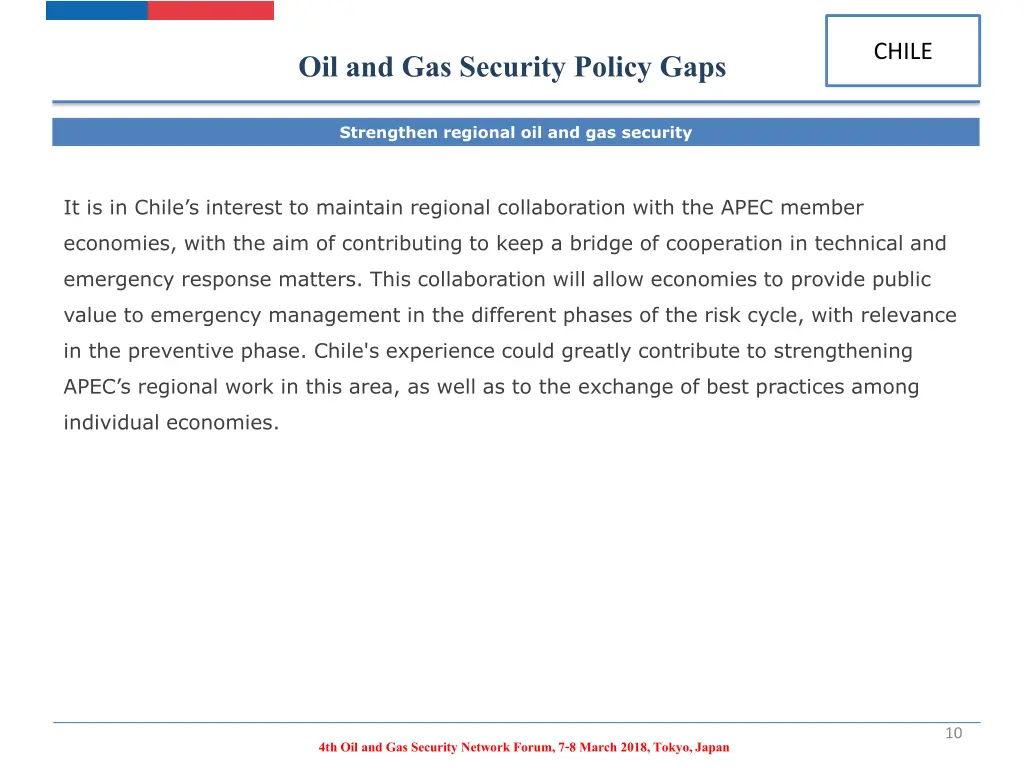 oil and gas security policy gaps