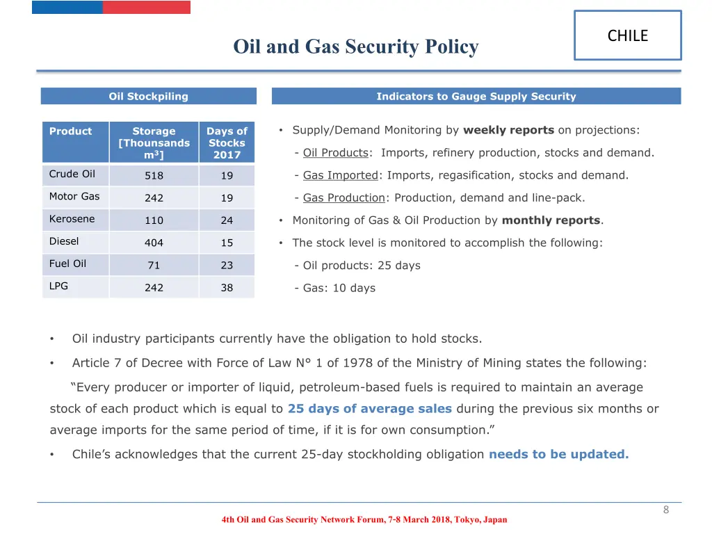 oil and gas security policy