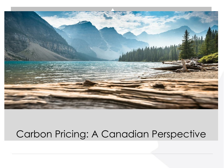 carbon pricing a canadian perspective