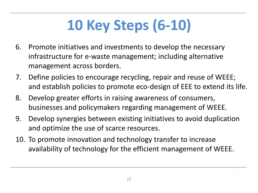 10 key steps 6 10