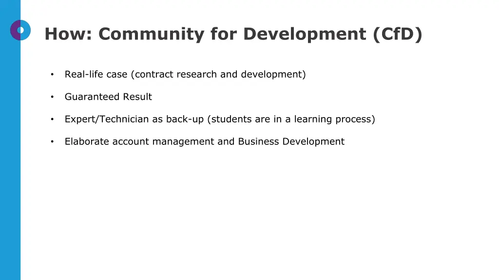 how community for development cfd 1