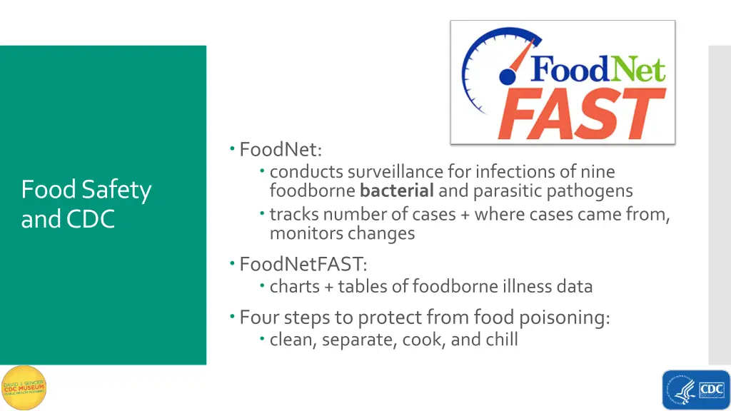 foodnet conducts surveillance for infections