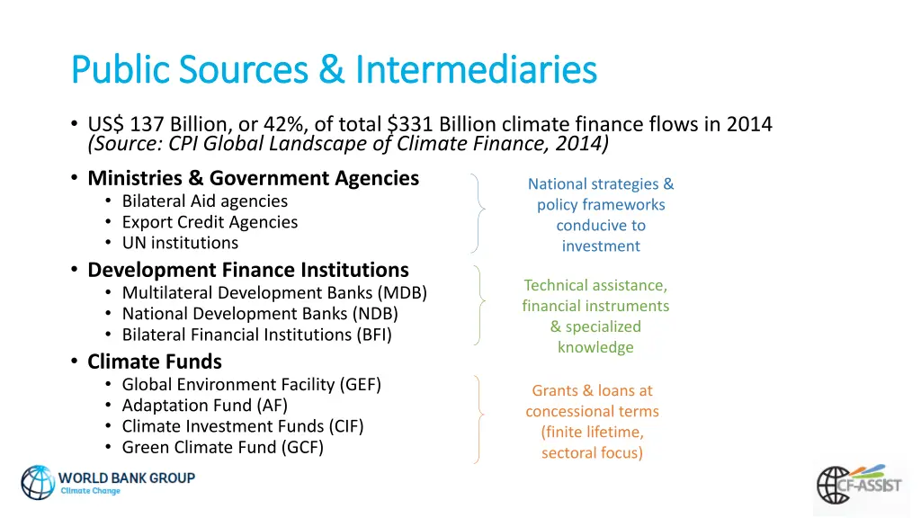 public sources intermediaries public sources