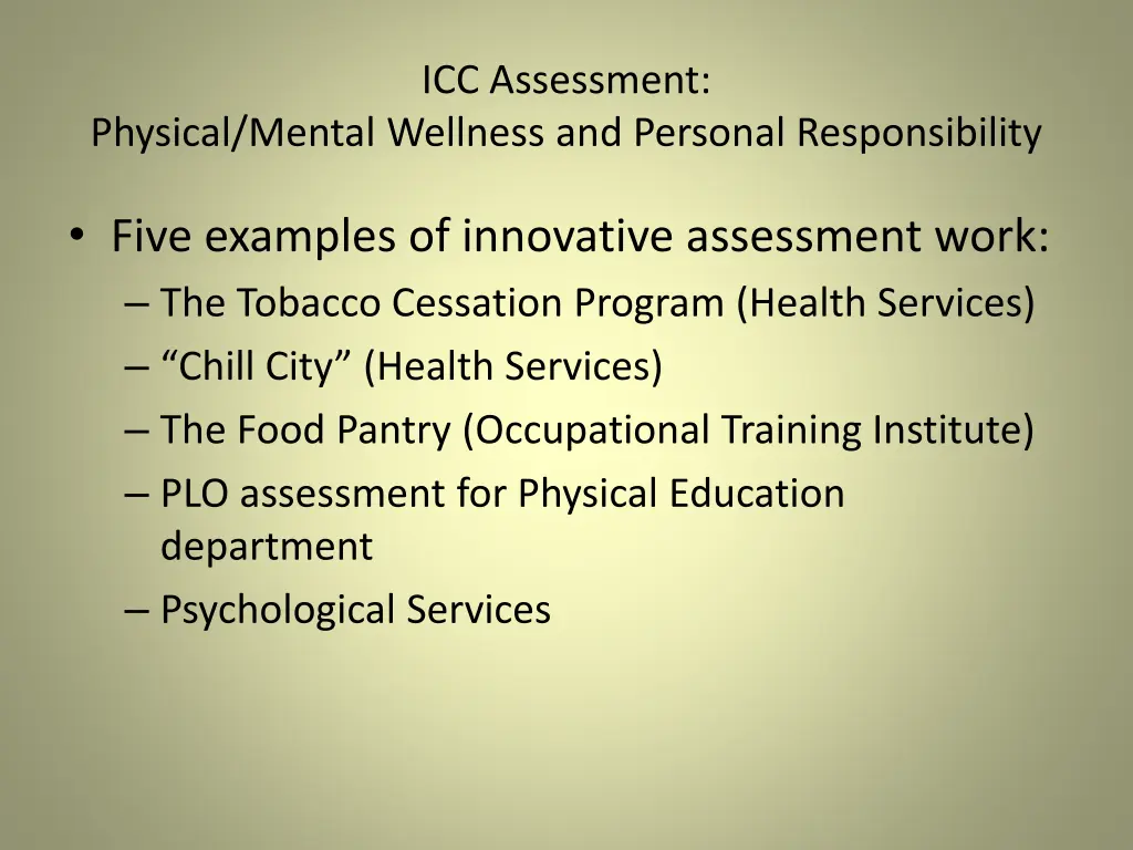 icc assessment 1