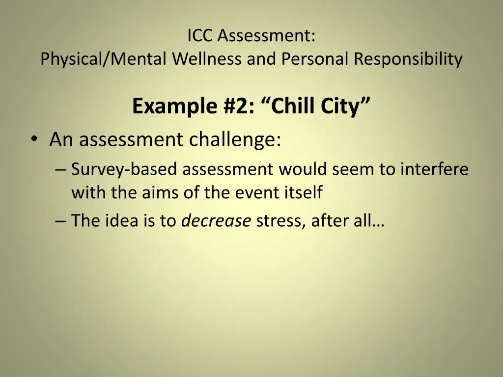 icc assessment 11