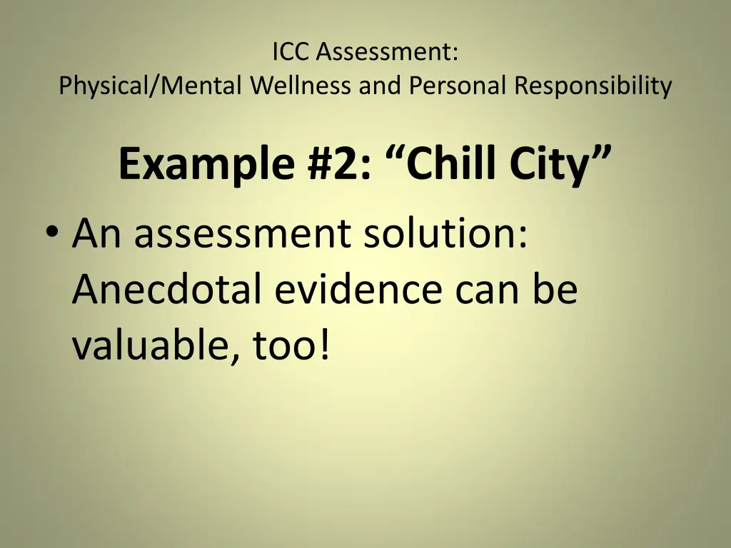 icc assessment 12