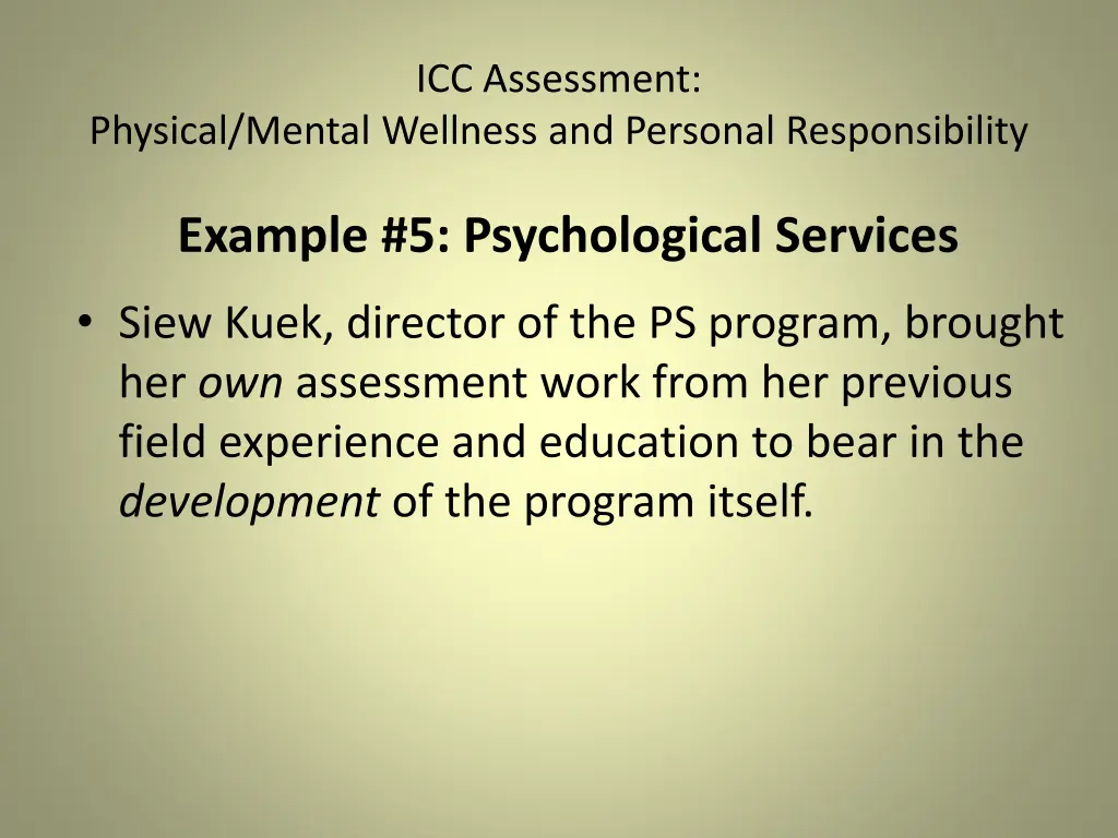 icc assessment 22