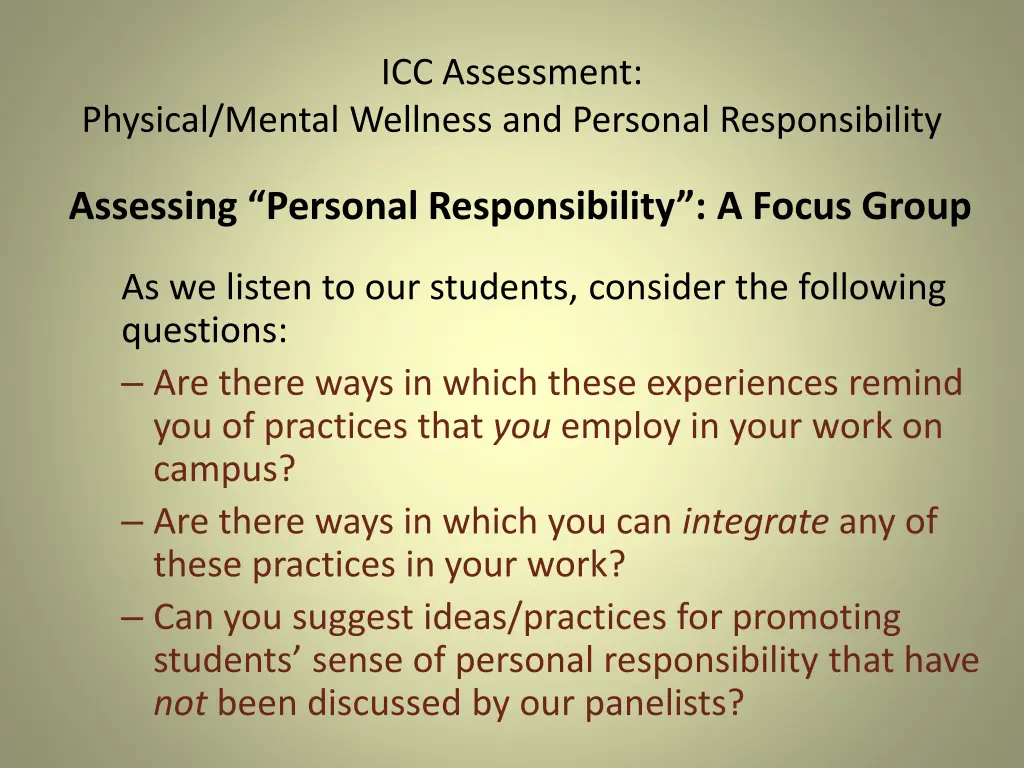 icc assessment 29