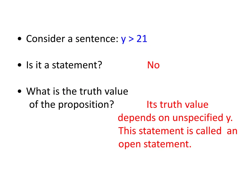 consider a sentence y 21 1