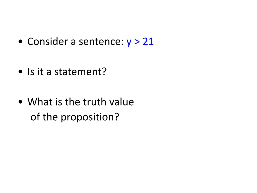 consider a sentence y 21