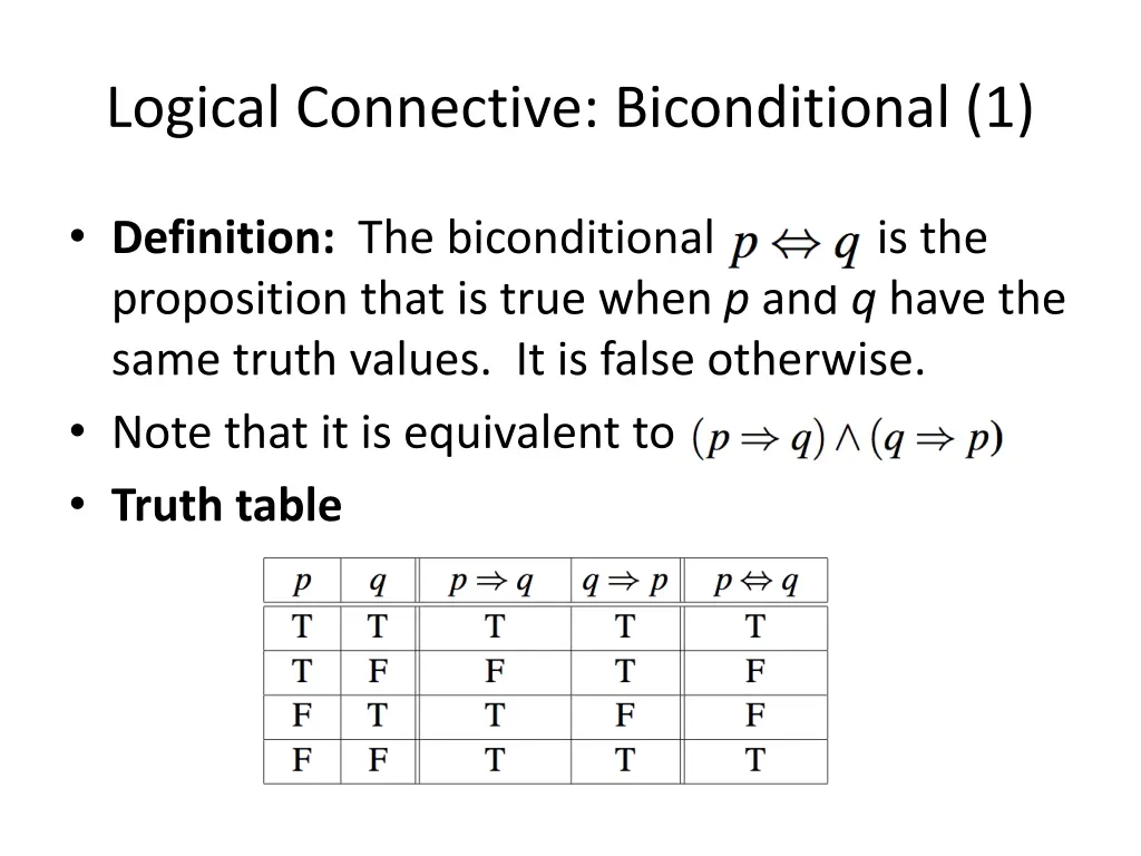 logical connective biconditional 1