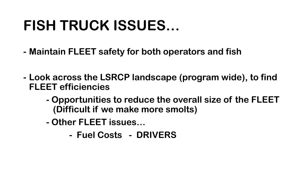 fish truck issues 1