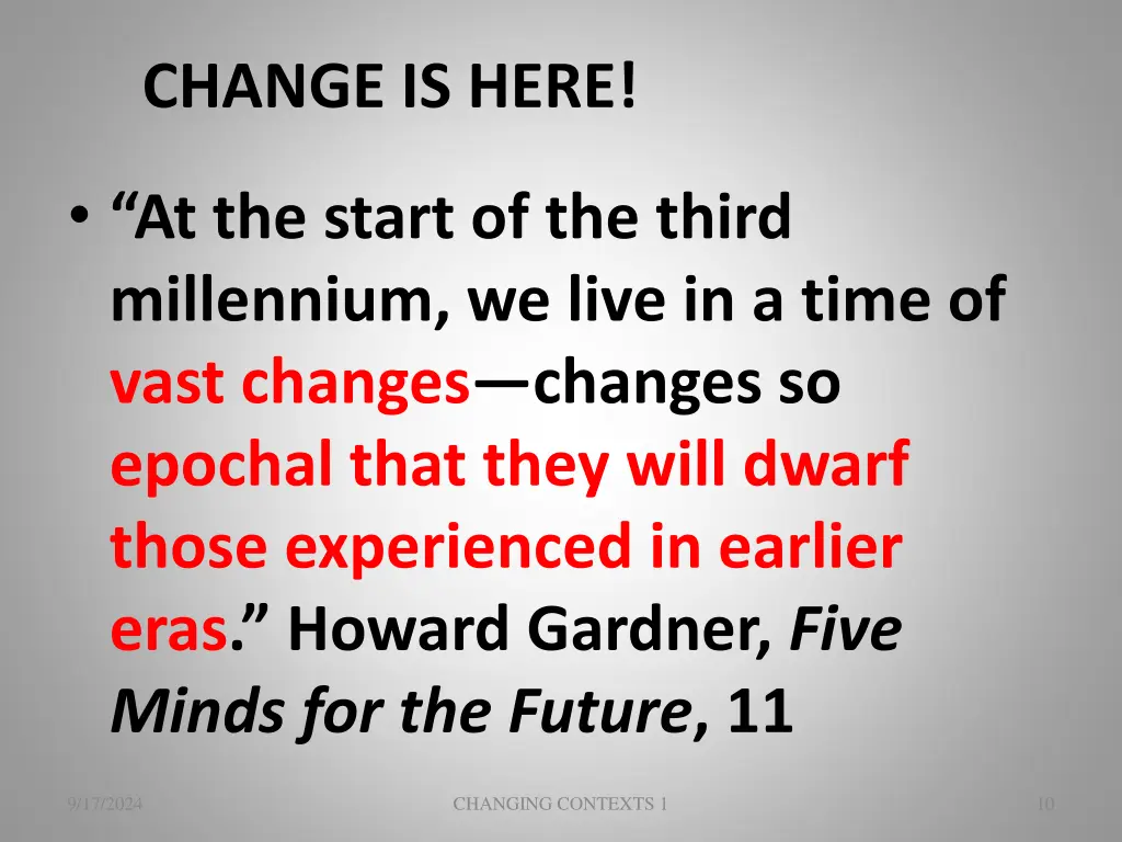 change is here 1