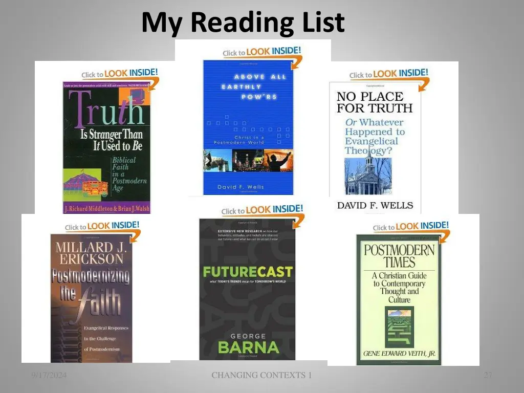 my reading list 1