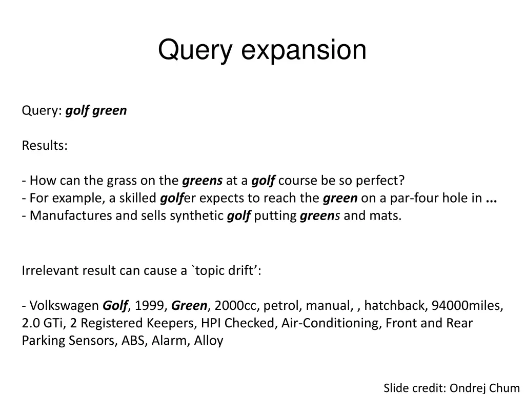 query expansion