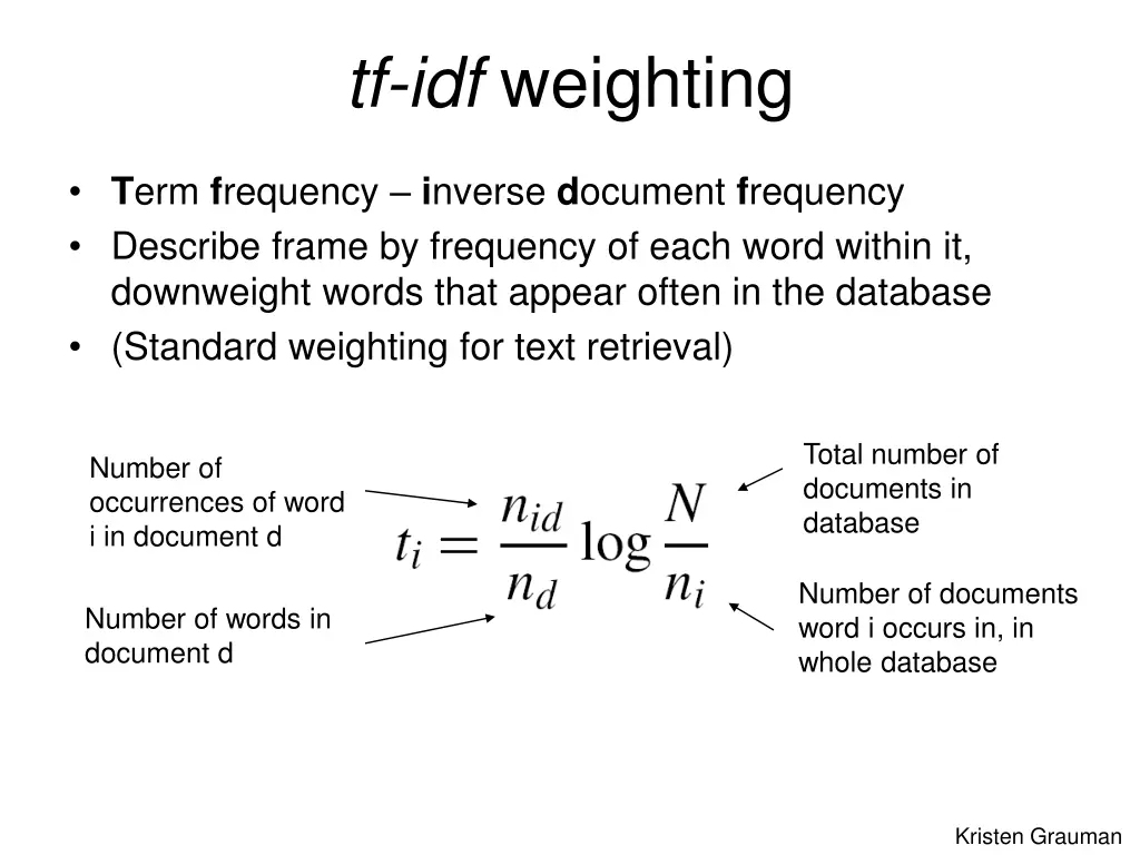 tf idf weighting