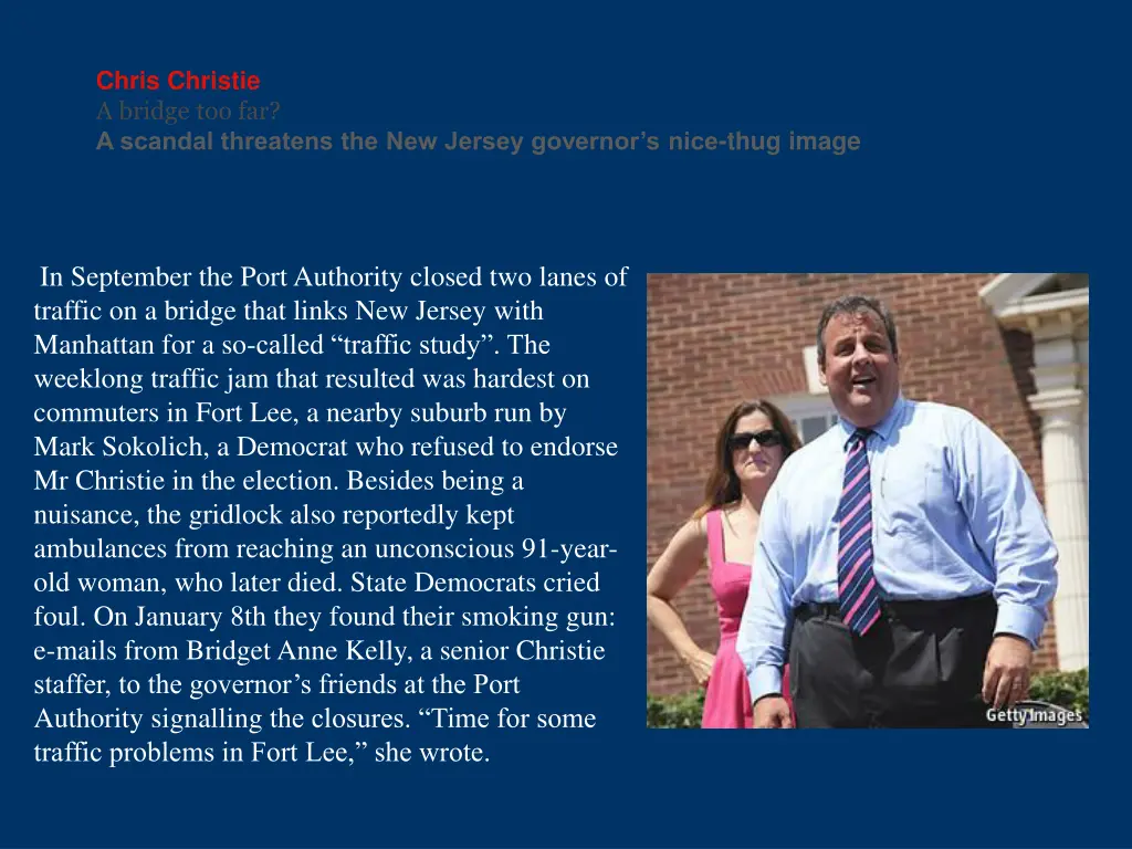 chris christie a bridge too far a scandal