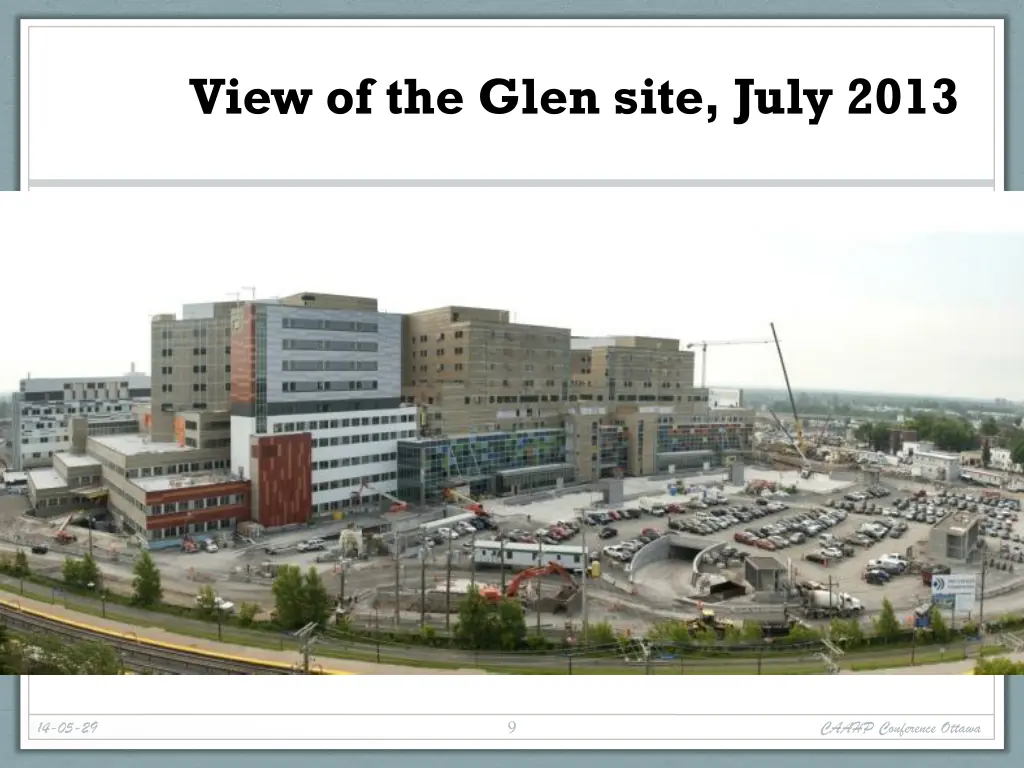 view of the glen site july 2013