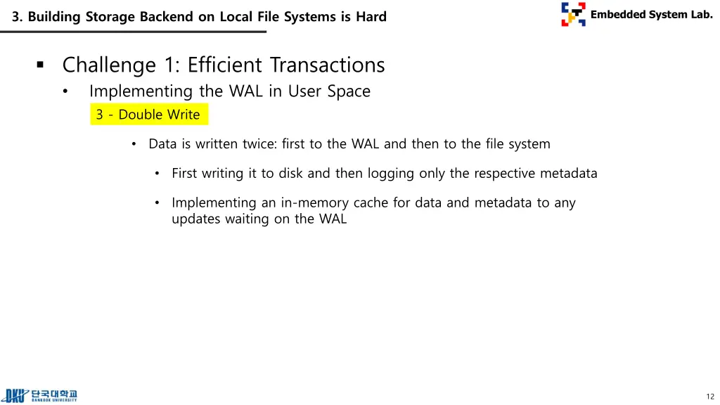 3 building storage backend on local file systems 4