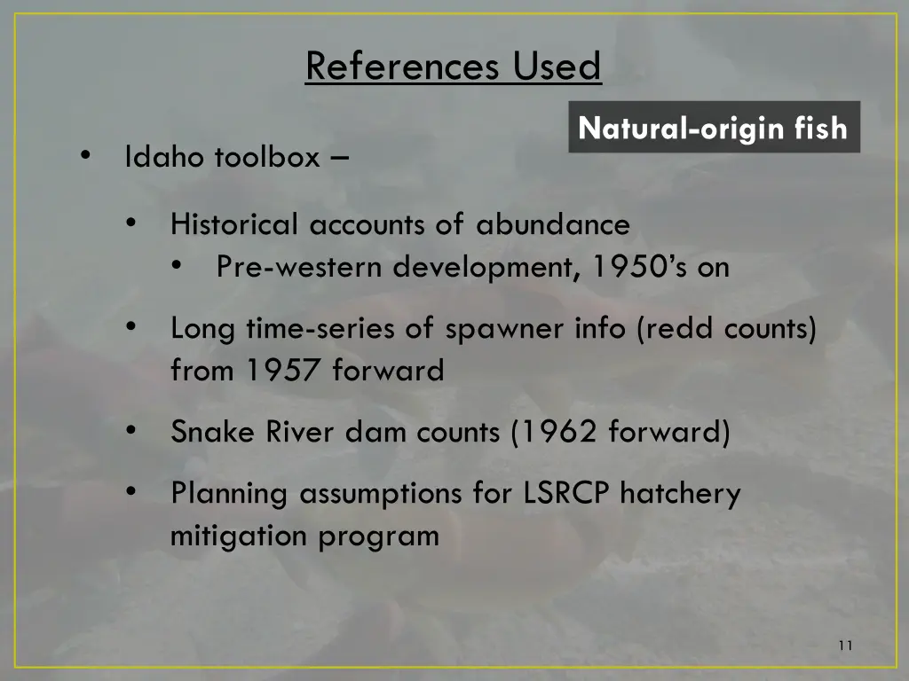 references used