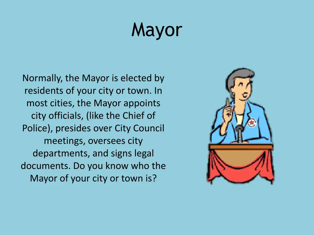 mayor