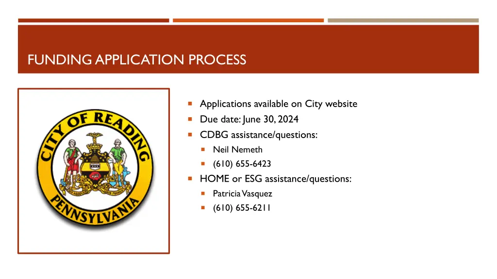 funding application process