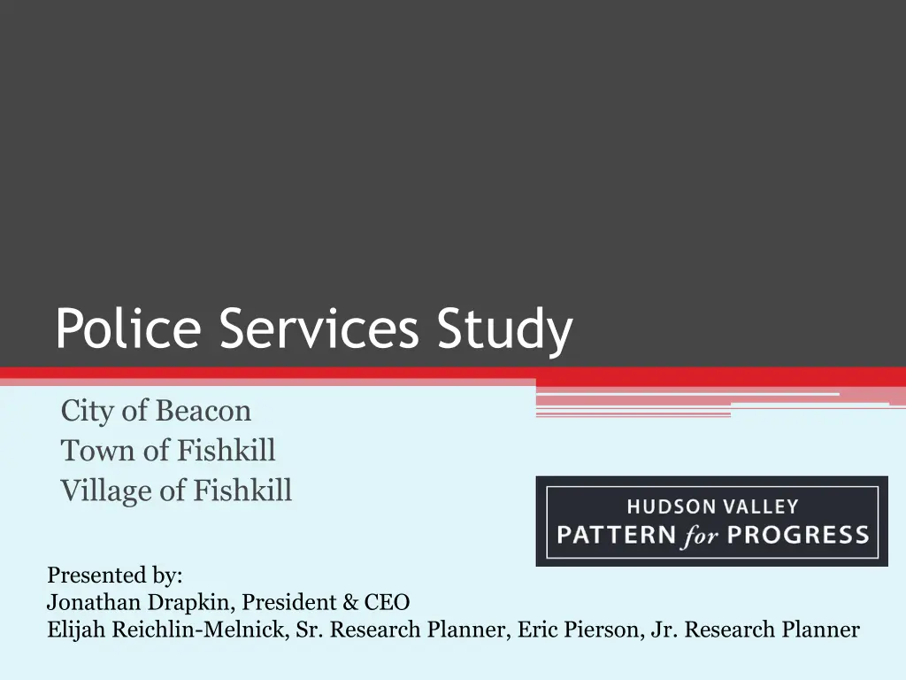 police services study 1