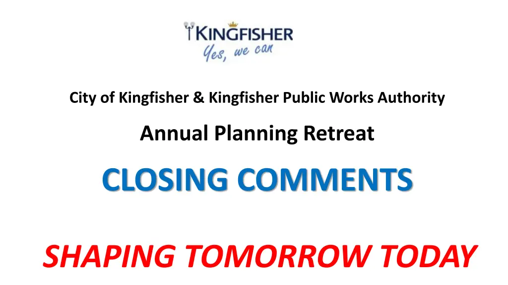 city of kingfisher kingfisher public works 1