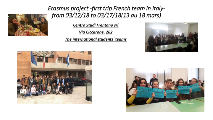 erasmus project erasmus project first trip french